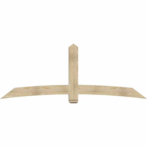 Ekena Millwork Bellingham Rough Sawn Timber Gable Bracket, Douglas Fir, 96"W x 36"H x 6"D x 6"F, 9/12 Pitch GBW096X36X0606BEL00RDF - main